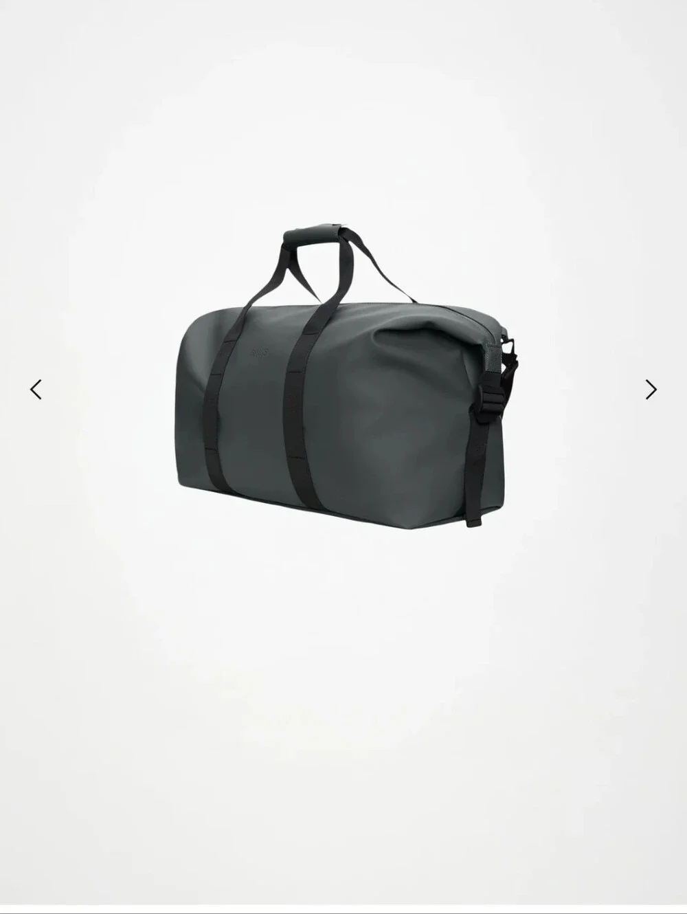 Rains Dark Grey  Unisex Duffel Bag with Shoulder Strap